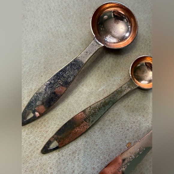 4Pc Giadzy Copper Plate Measuring Spoons - Picture 4 of 8